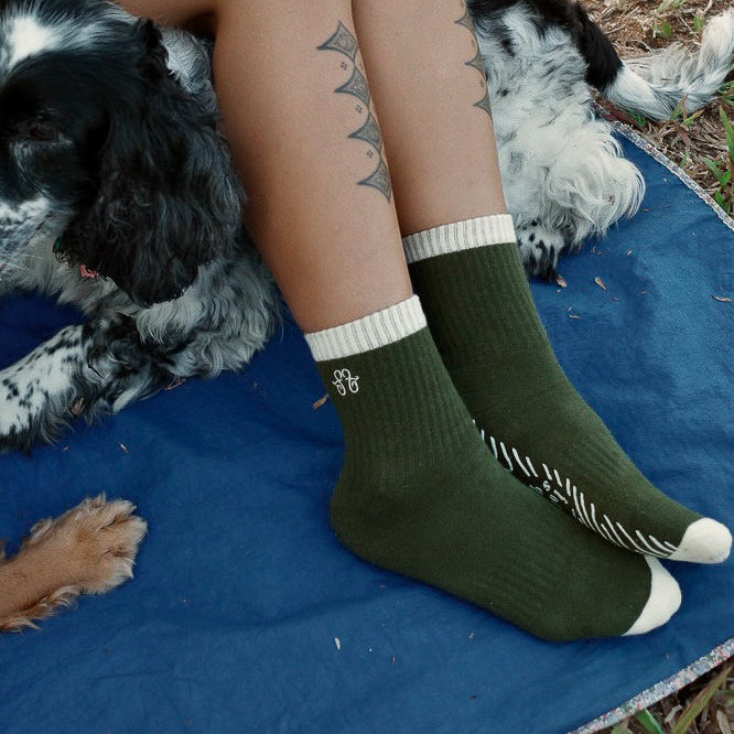 Double Grip Socks - Yuzu Matcha