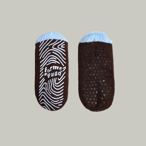 Double Grip Socks - Cool Espresso